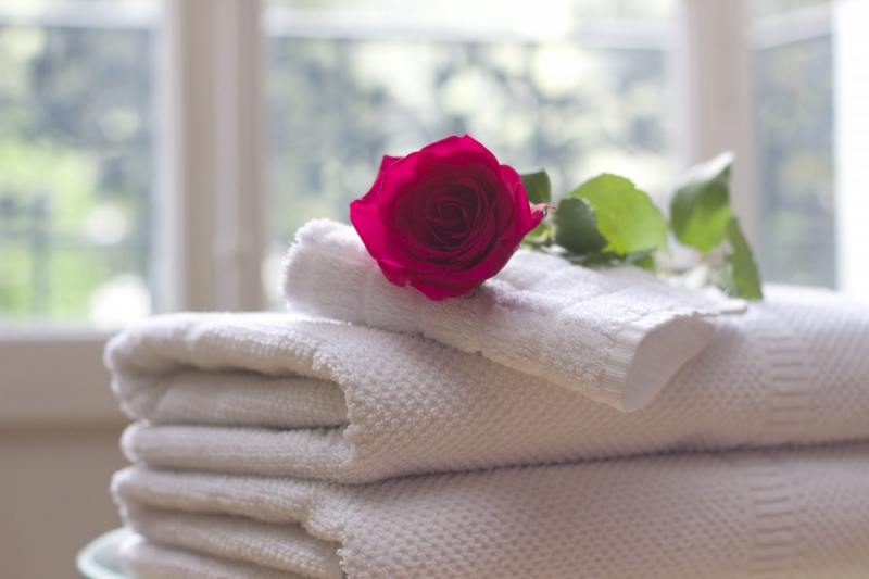 chambre-hote-LE CANNET-min_towel_rose_clean_care_salon_spa_white_bath-731641